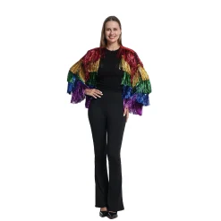 Van Cranenbroek Dameskostuums>Jas Tinsel regenboog S