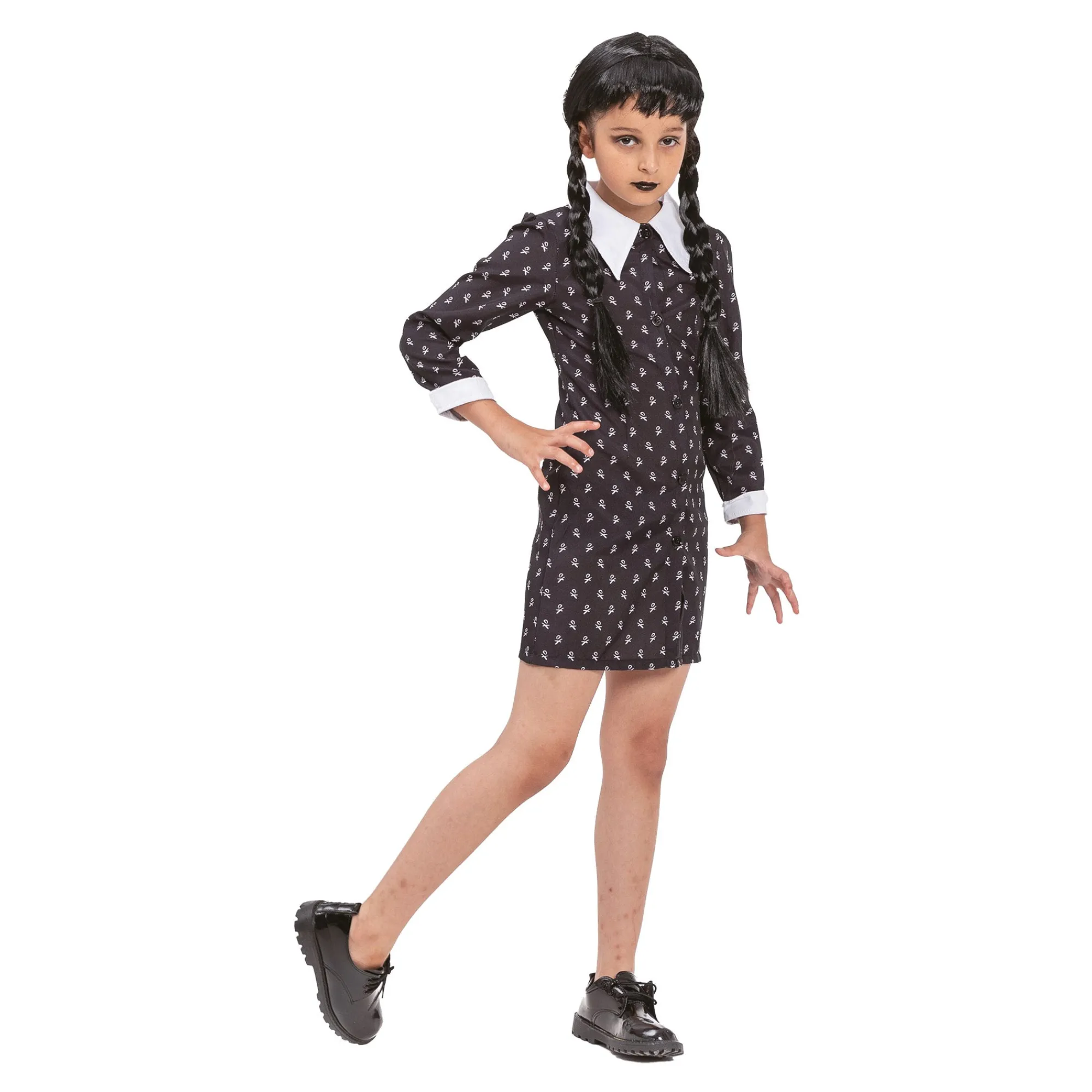 Van Cranenbroek Kinderkostuums>Jurk Wednesday 116