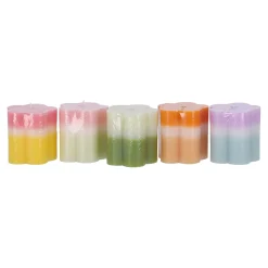 Decoris Kaarsen>Kaars bloem 7 x 7 cm