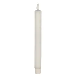 O'malley Kaarsen>Kaars diner rib LED 25 cm wit