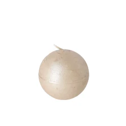 O'malley Kaarsen>Kaars metallic bol 80mm champagne