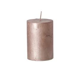 O'malley Kaarsen>Kaars metallic 70x75mm bruin