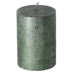 O'malley Kaarsen>Kaars metallic 70x75mm groen