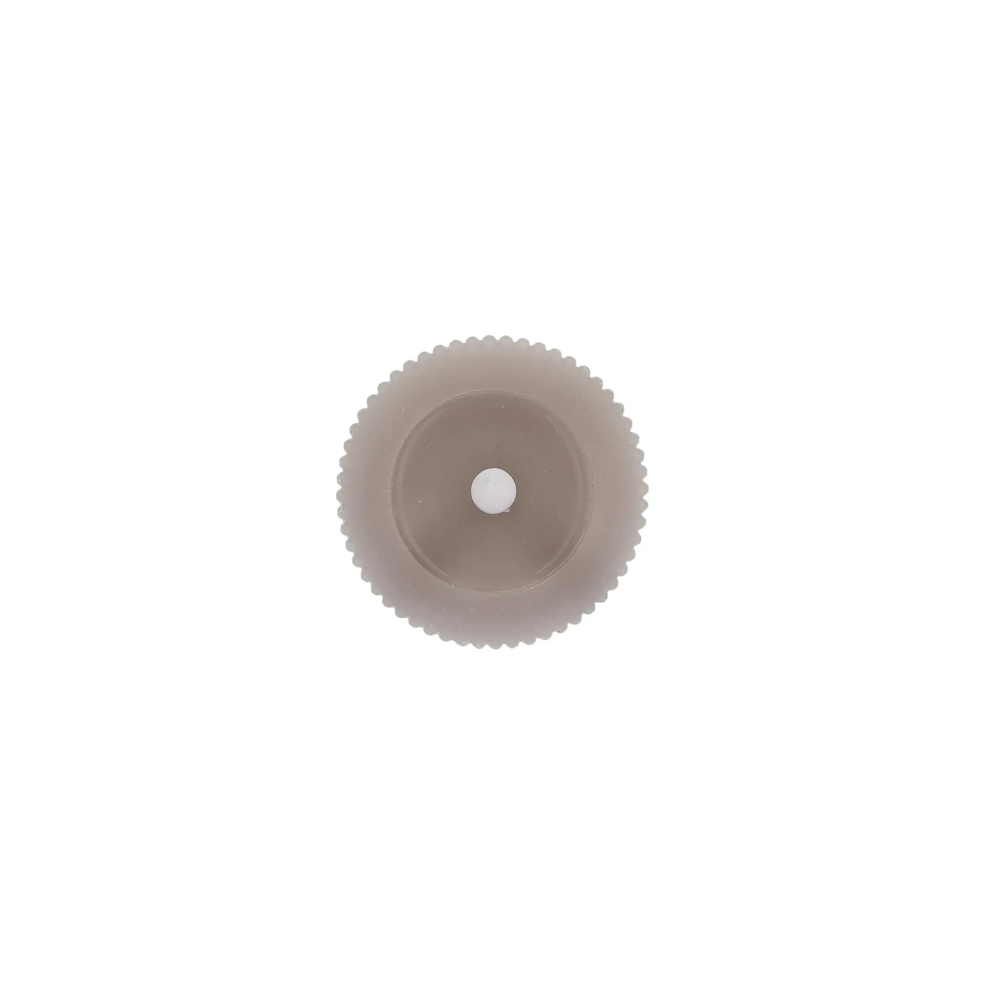 O'malley Kaarsen>Kaars rib melt LED 7 x 15 cm taupe