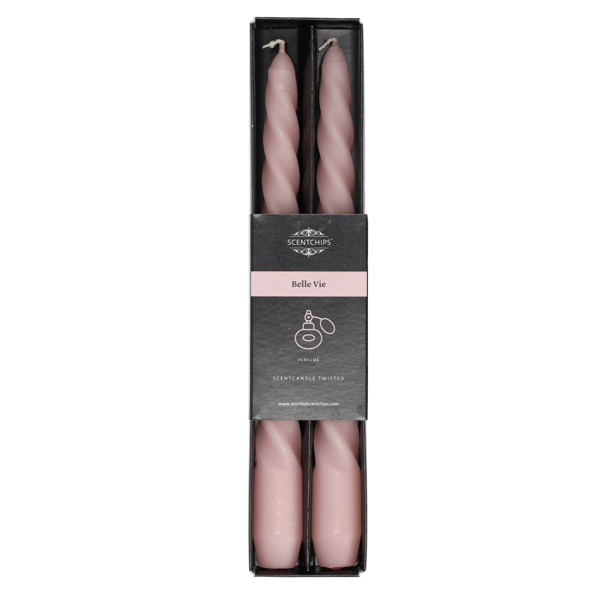 Scentchips Kaarsen>Kaars twist Belle Vie 2 stuks
