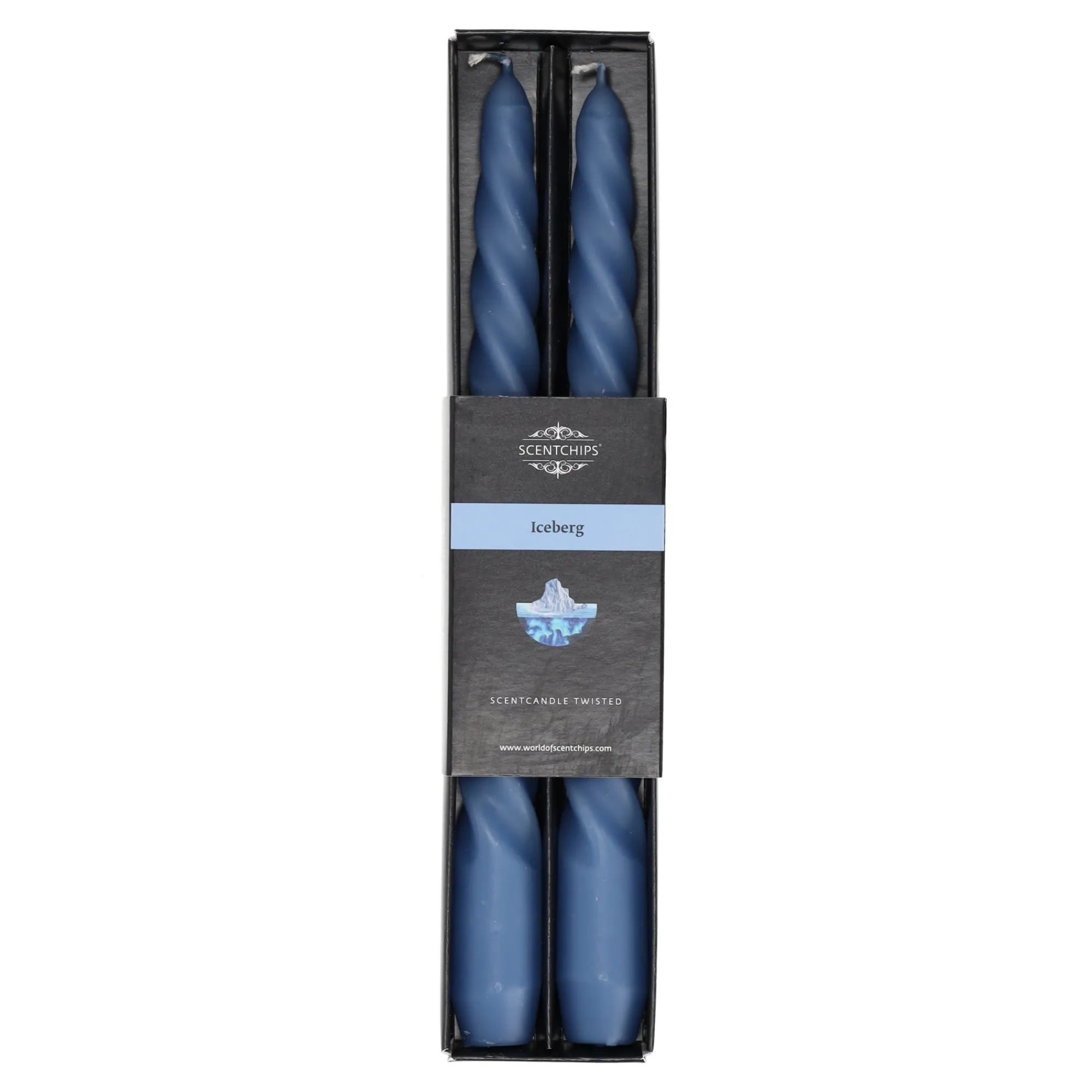 Scentchips Kaarsen>Kaars twist Iceberg 2 stuks