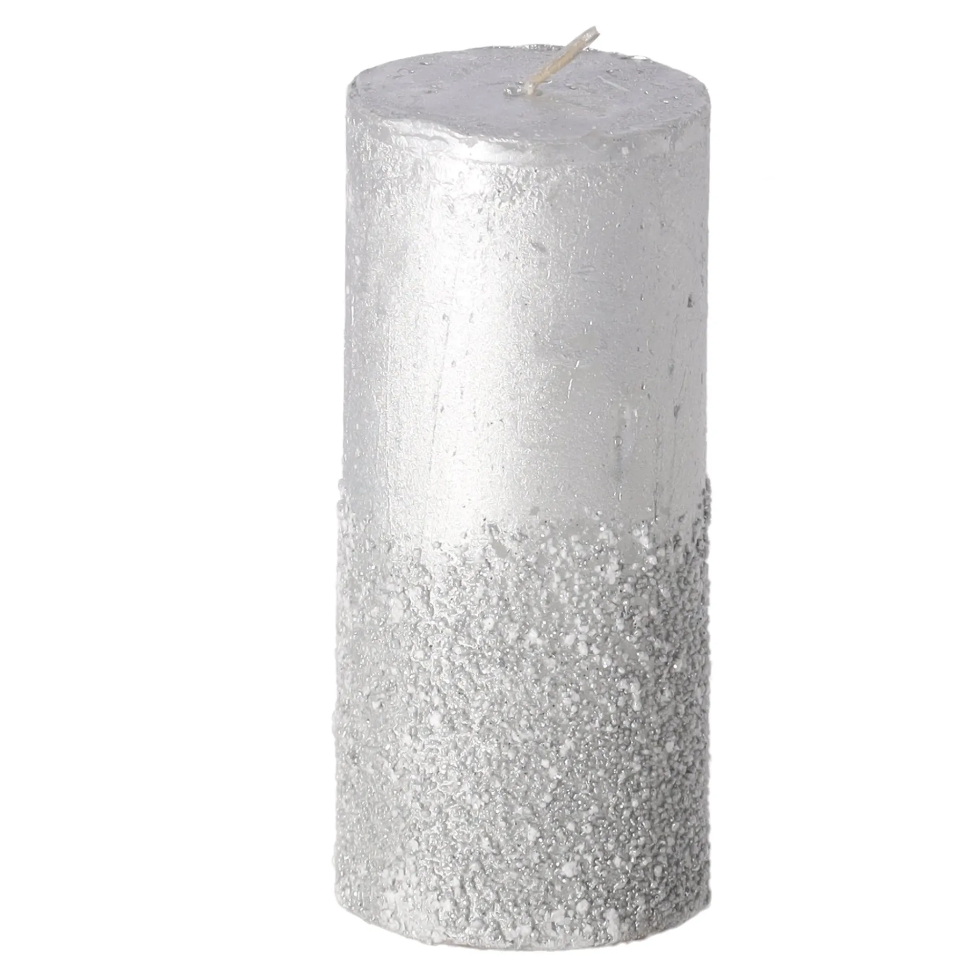 Kaarsen>Kaars 50x110mm sand zilver