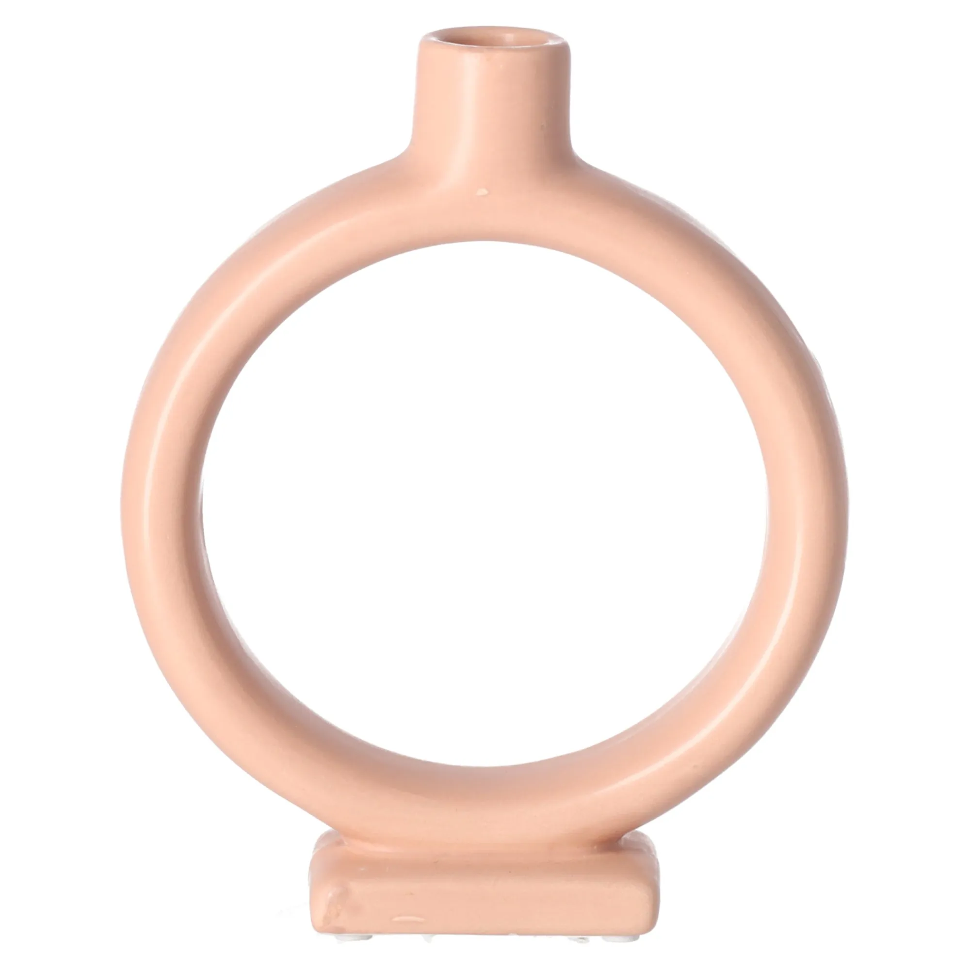 Natural Collections Kaarsen>Kaarshouder keramiek 19 cm roze