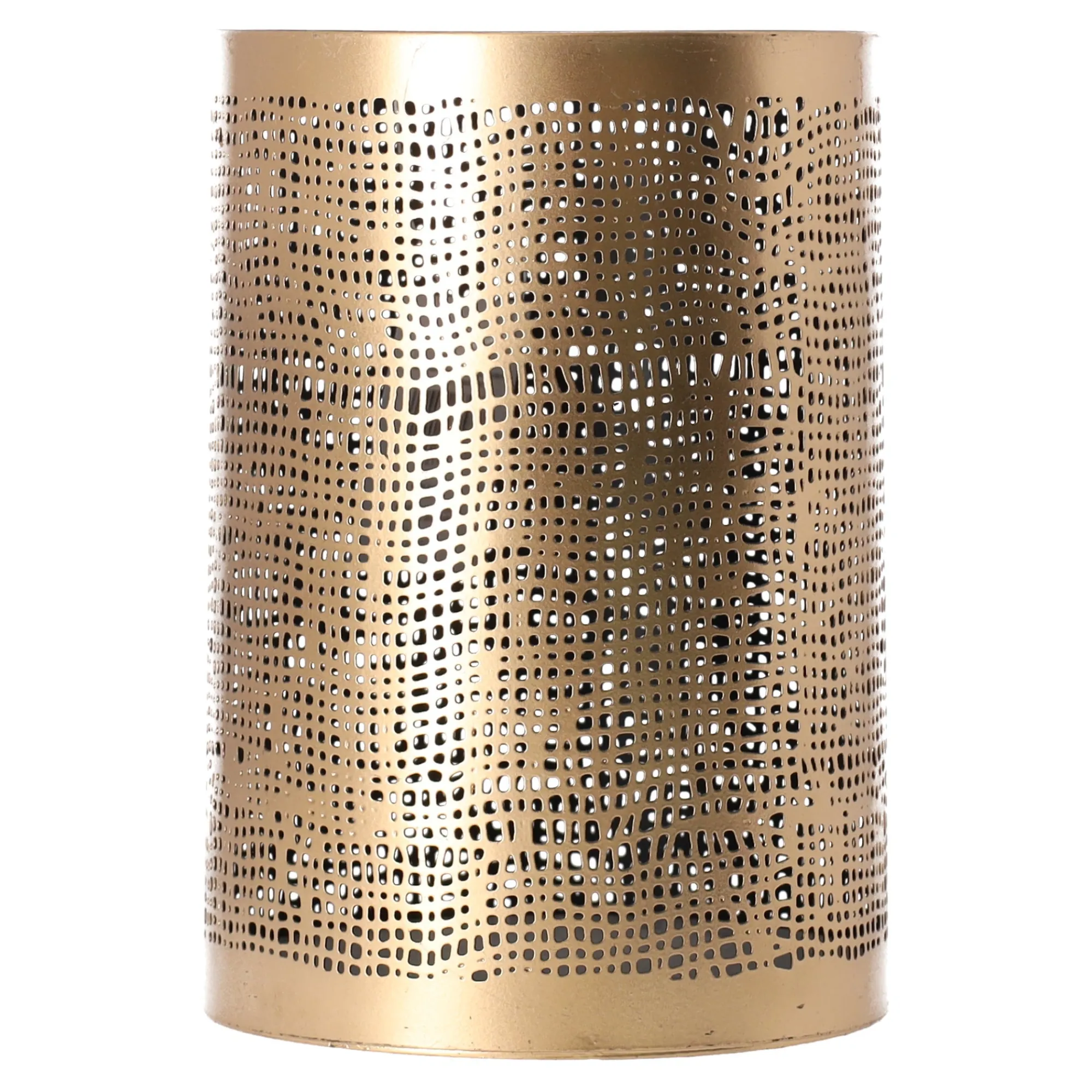 O'malley Kaarsen>Kaarshouder Langonnet goud zwart 12 x 18 cm
