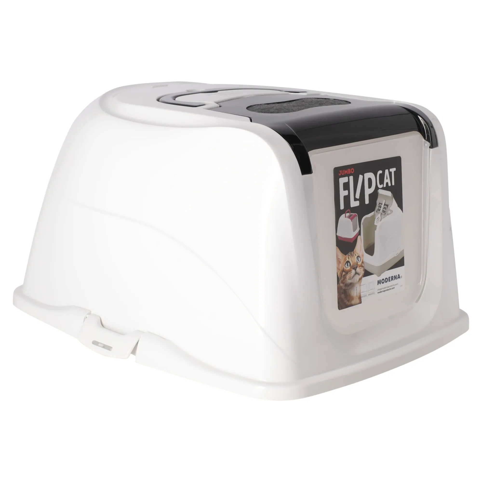 Moderna Kattenbak>Kattenbak flip classic 57cm zwart