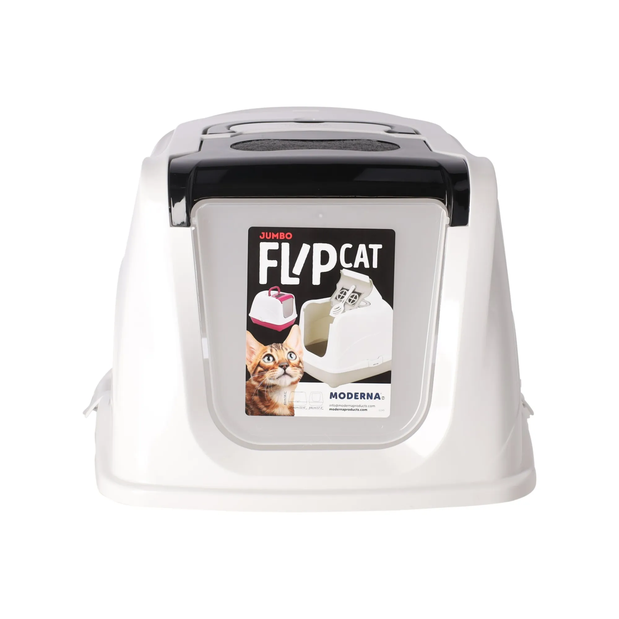Moderna Kattenbak>Kattenbak flip classic 57cm zwart