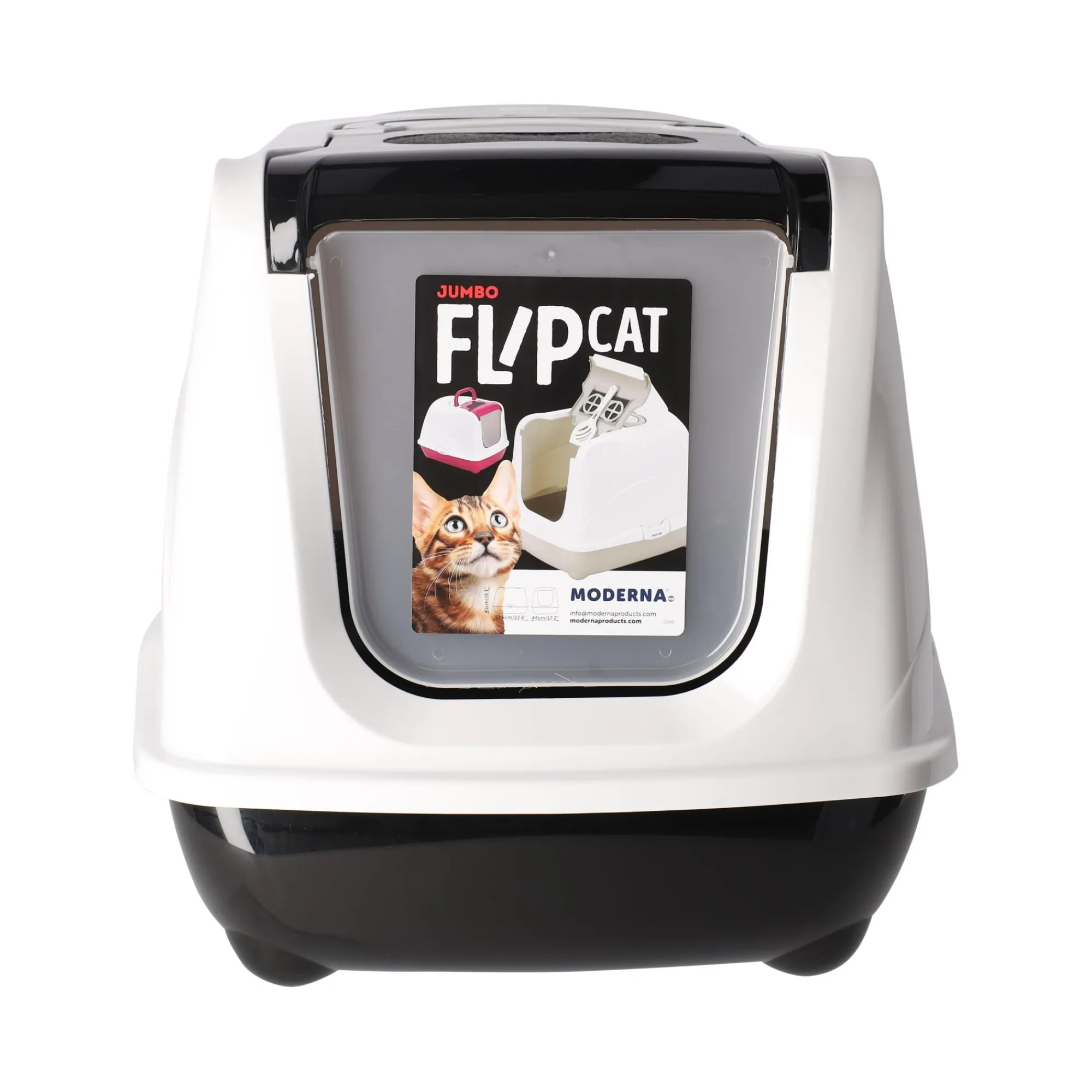 Moderna Kattenbak>Kattenbak flip classic 57cm zwart