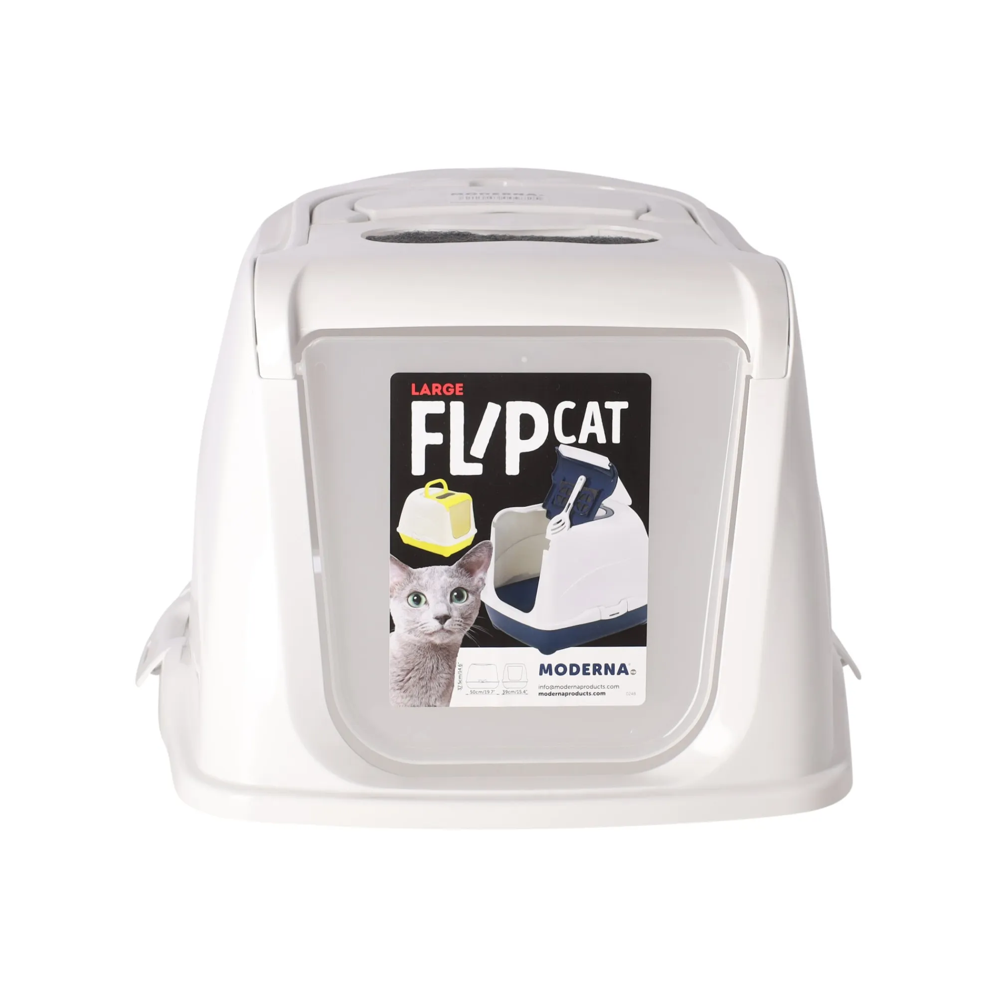Moderna Kattenbak>Kattenbak flipcat 50cm zwart