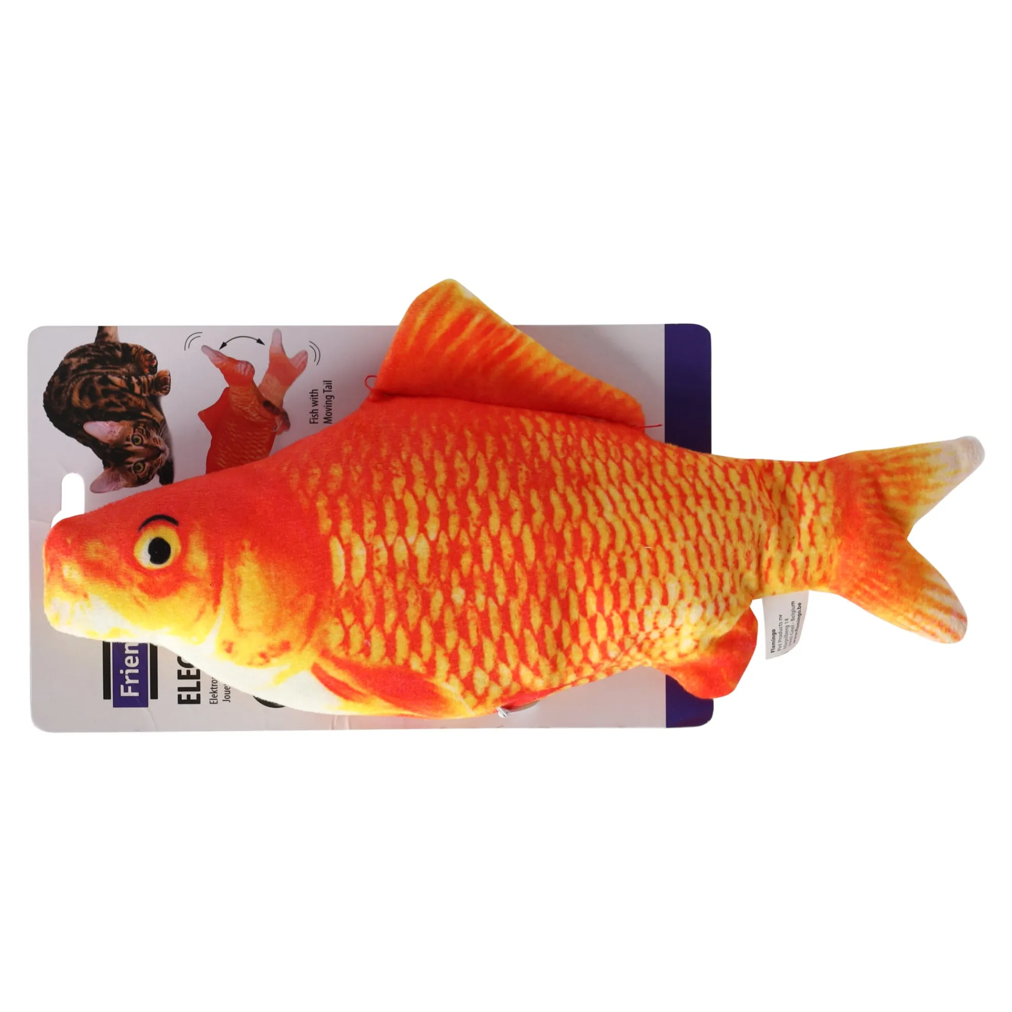 Friendly Pet Kattenspeeltjes>Kattenspeeltje bewegende vis Flounder 30cm