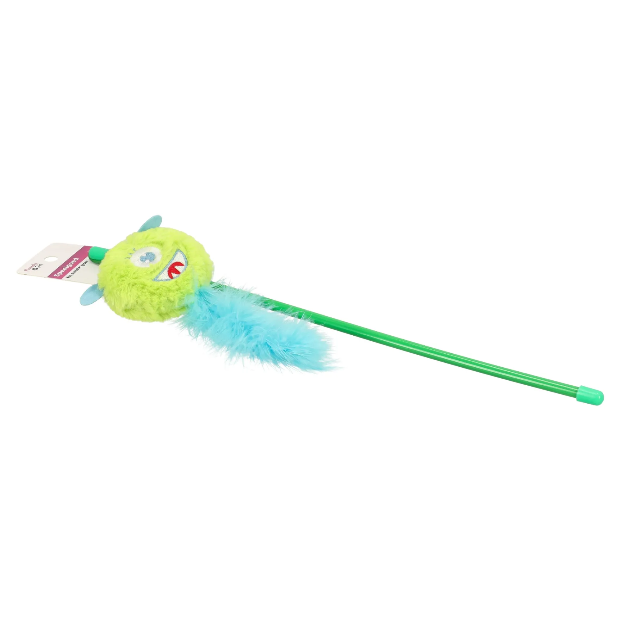 Friendly Pet Kattenspeeltjes>Kattenspeeltje monster groen