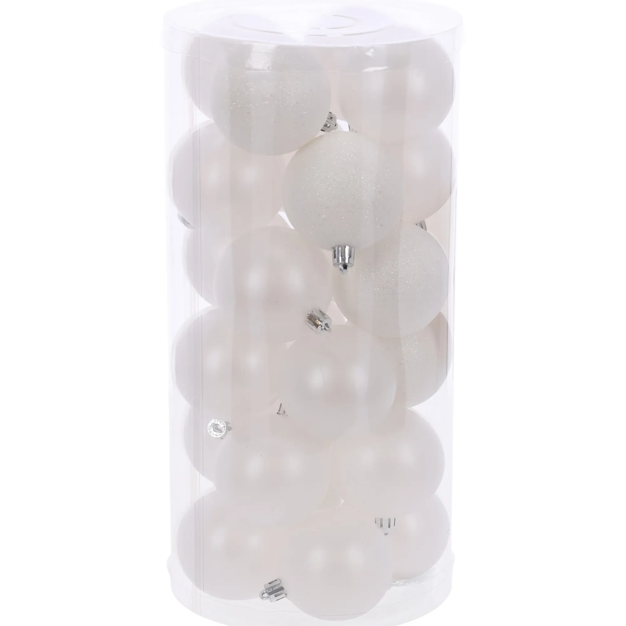 O'malley Kerstballen>Kerstbal 4cm mix 24st winter white