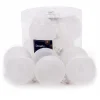 Decoris Kerstballen>Kerstbal glas glans mat winterwit 6 cm 6st.