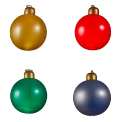 Kerstballen>Kerstbal opblaasbaar 40cm