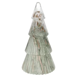 Kerstdecoratie>Kerstboom glas 30 cm groen