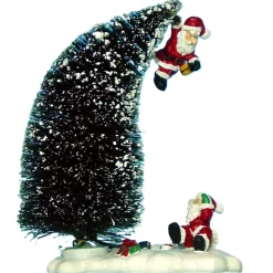 Kerstdorp>Kerstboom met kerstman