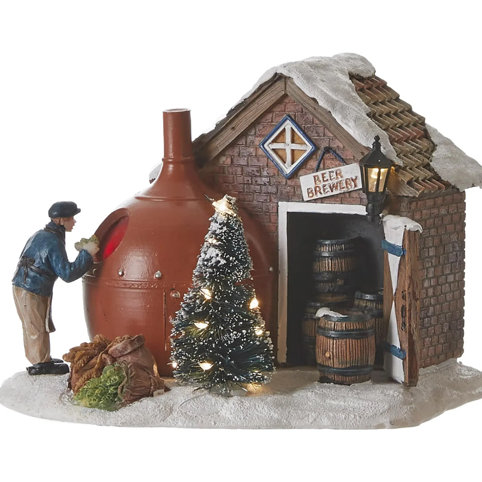 Luville Kerstdorp>Kerstdorp Bierbrouwerij 16x14x12cm