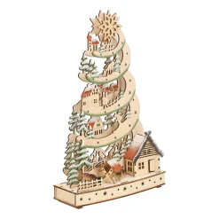 O'malley Kerstdorp>Kerstdorp boom en chalet 20 x 33 cm