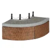 Luville Kerstdorp>Kerstdorp Kaai bocht 19 x 19 x 11 cm