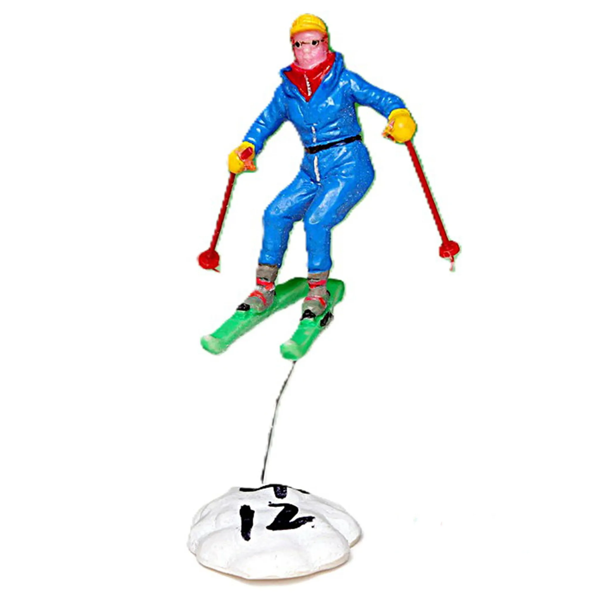 Kerstdorp>Kerstdorp ski in de lucht 7cm