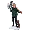 Kerstdorp>Kerstdorp visser met hond
