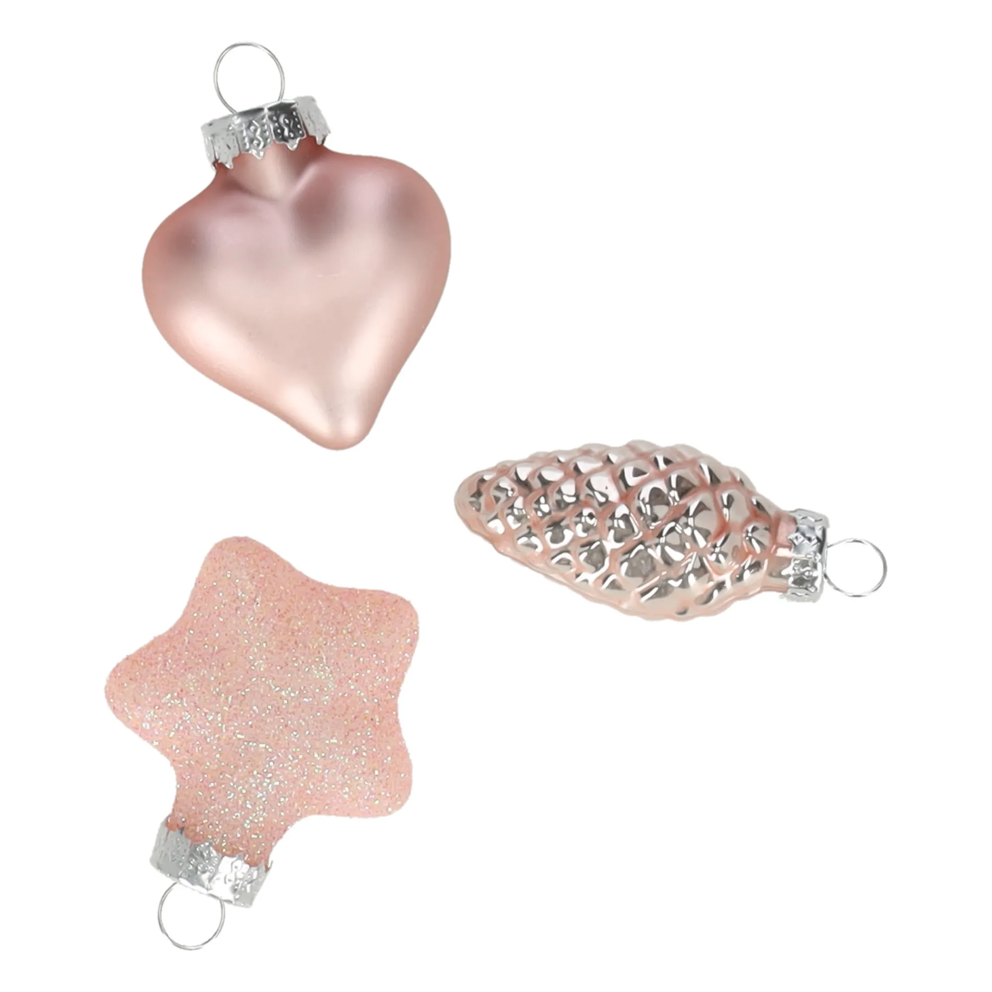 O'malley Kerstdecoratie|Kerstballen>Kersthanger mix 12st. roze