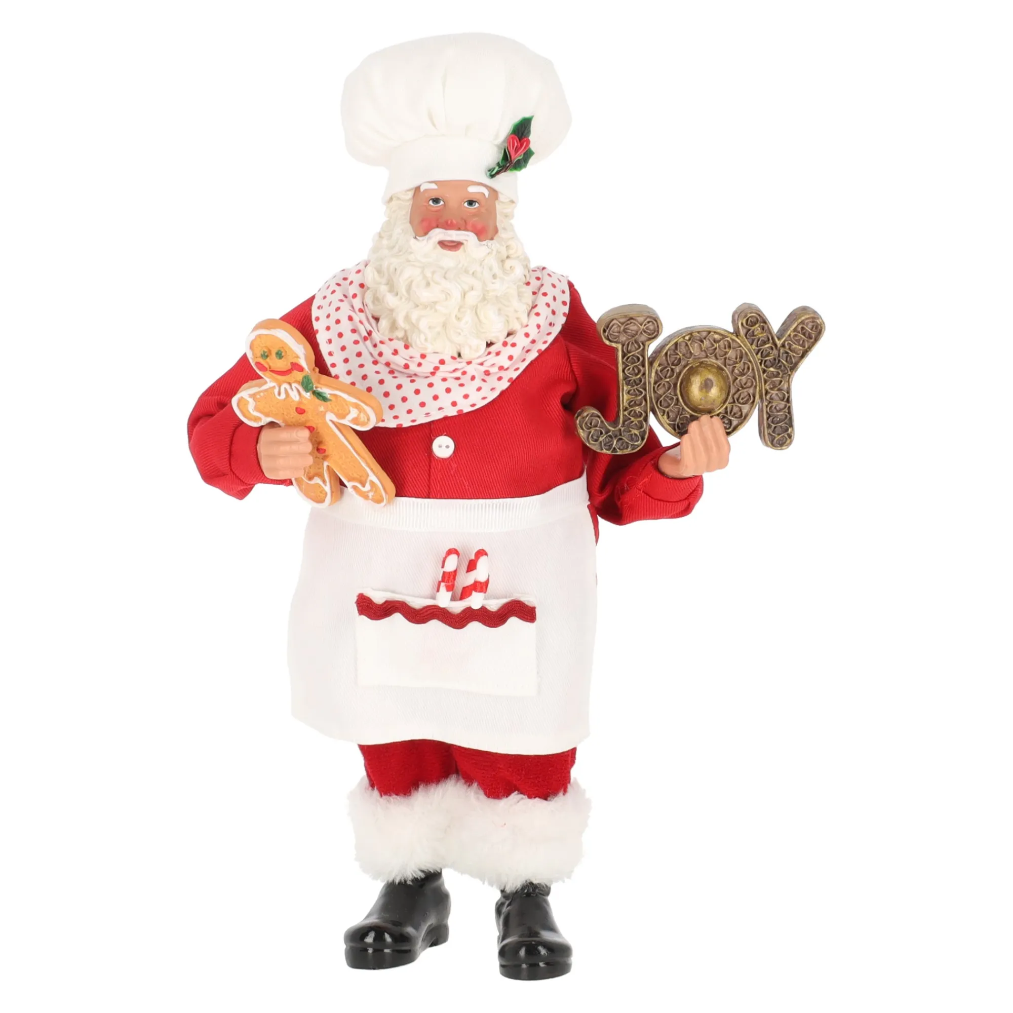 Kerstdecoratie>Kerstman 28 cm bakker