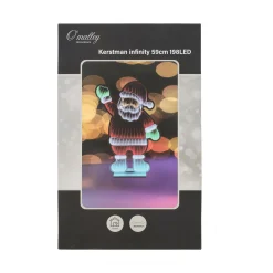 O'malley Kerstdecoratie|Kerstverlichting>Kerstman infinity 59 cm 334 LED