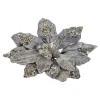 Kerstdecoratie|Kunstplanten En Kunstbloemen>Kerstroos winter lux grey