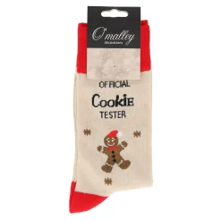 O'malley Kerstkleding>Kerstsok cookie tester beige 39-43