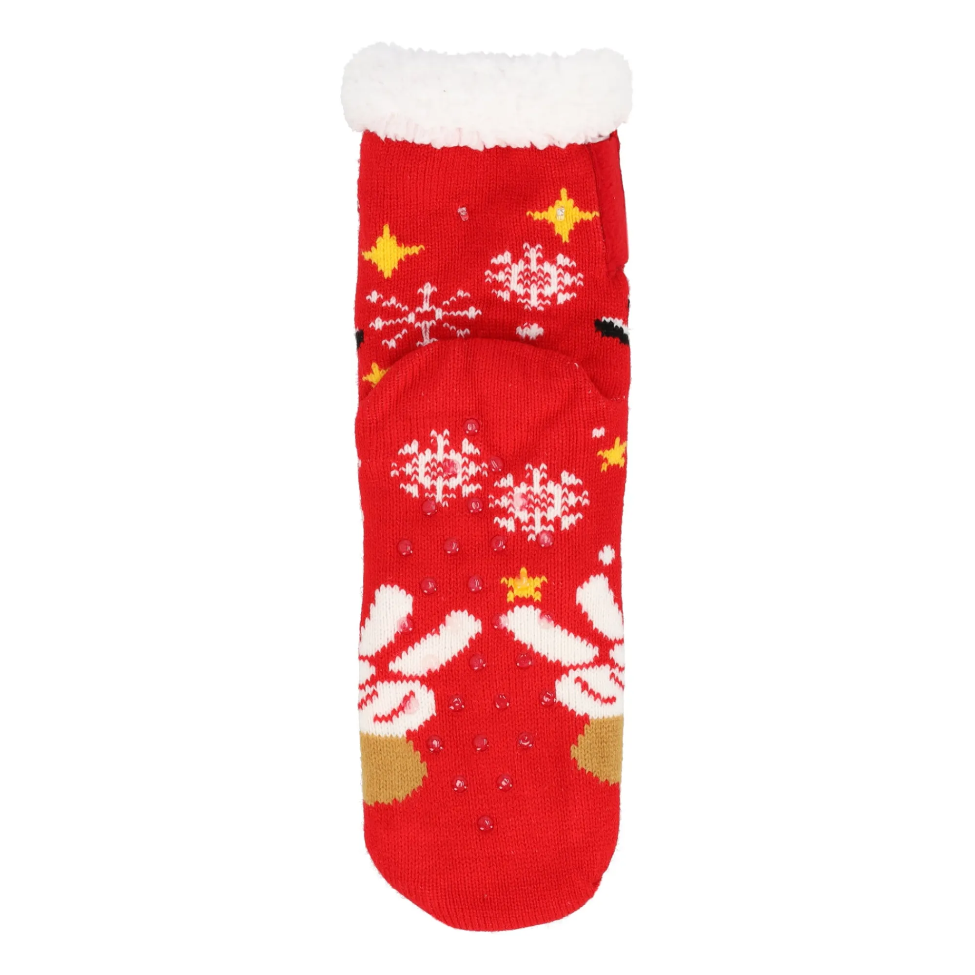 Kerstkleding>Kerstsok led rood