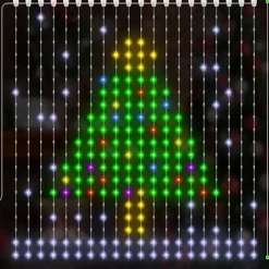 O'malley Kerstverlichting>Kerstverlichting gordijn 1.6x1.6 meter