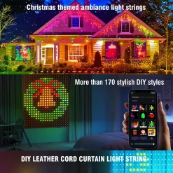 O'malley Kerstverlichting>Kerstverlichting gordijn 1.6x1.6 meter