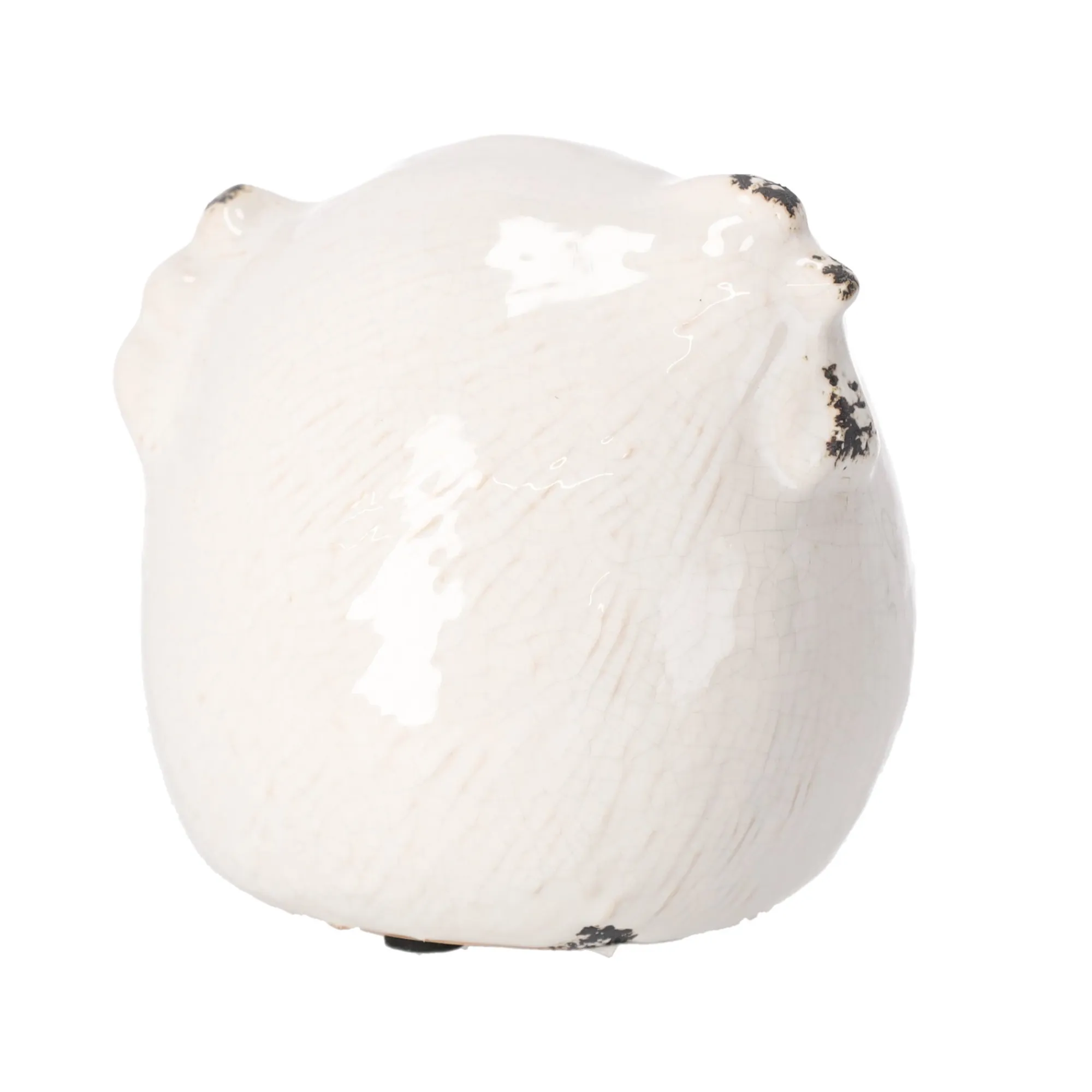 Pasen|Woondecoratie>Kip keramiek 14 cm antiek wit