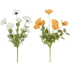 Mica Decorations Kunstplanten En Kunstbloemen>Klaproos tak 53 cm