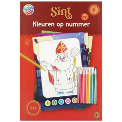Creative Craft Group Kerstdecoratie>Kleuren op nummer Sint