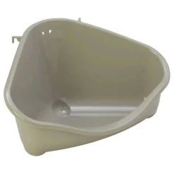 Moderna Knaagdierverzorging>Knaagdiertoilet hoek medium warmgrijs