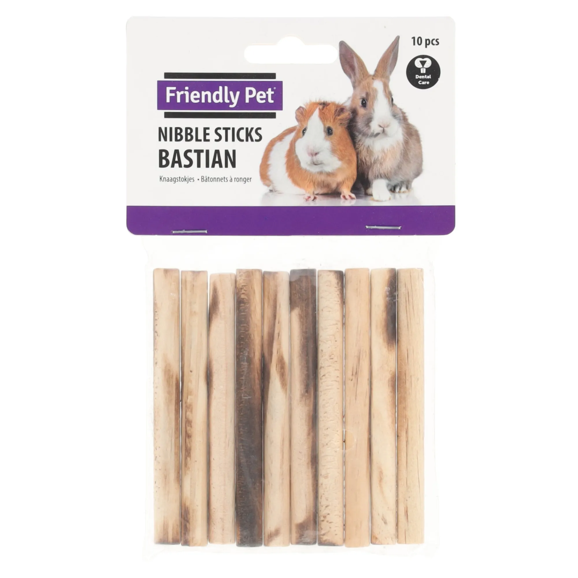 Friendly Pet Knaagdierverzorging>Knaagstokjes Bastian dia. 1 x 10 cm 10st.