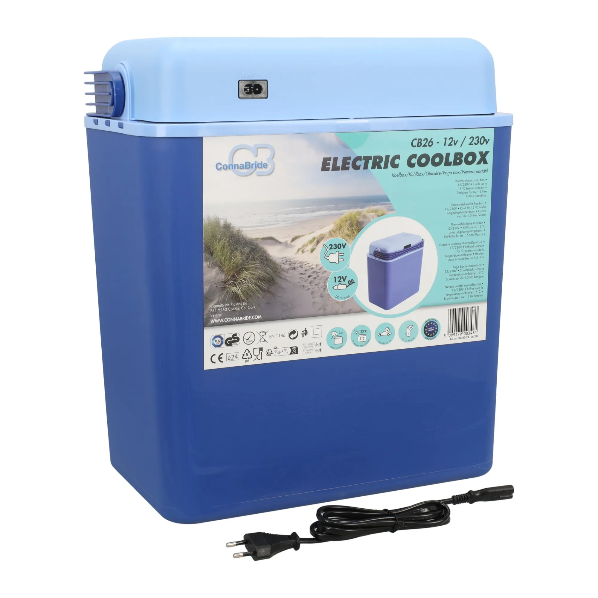 Connabride Koelboxen>Koelbox 24L 12V-230V