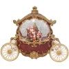 O'malley Kerstdecoratie>Koets glitter 26cm rood