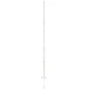 Koltec Afrastering>Kunststofpaal 154cm wit 10st