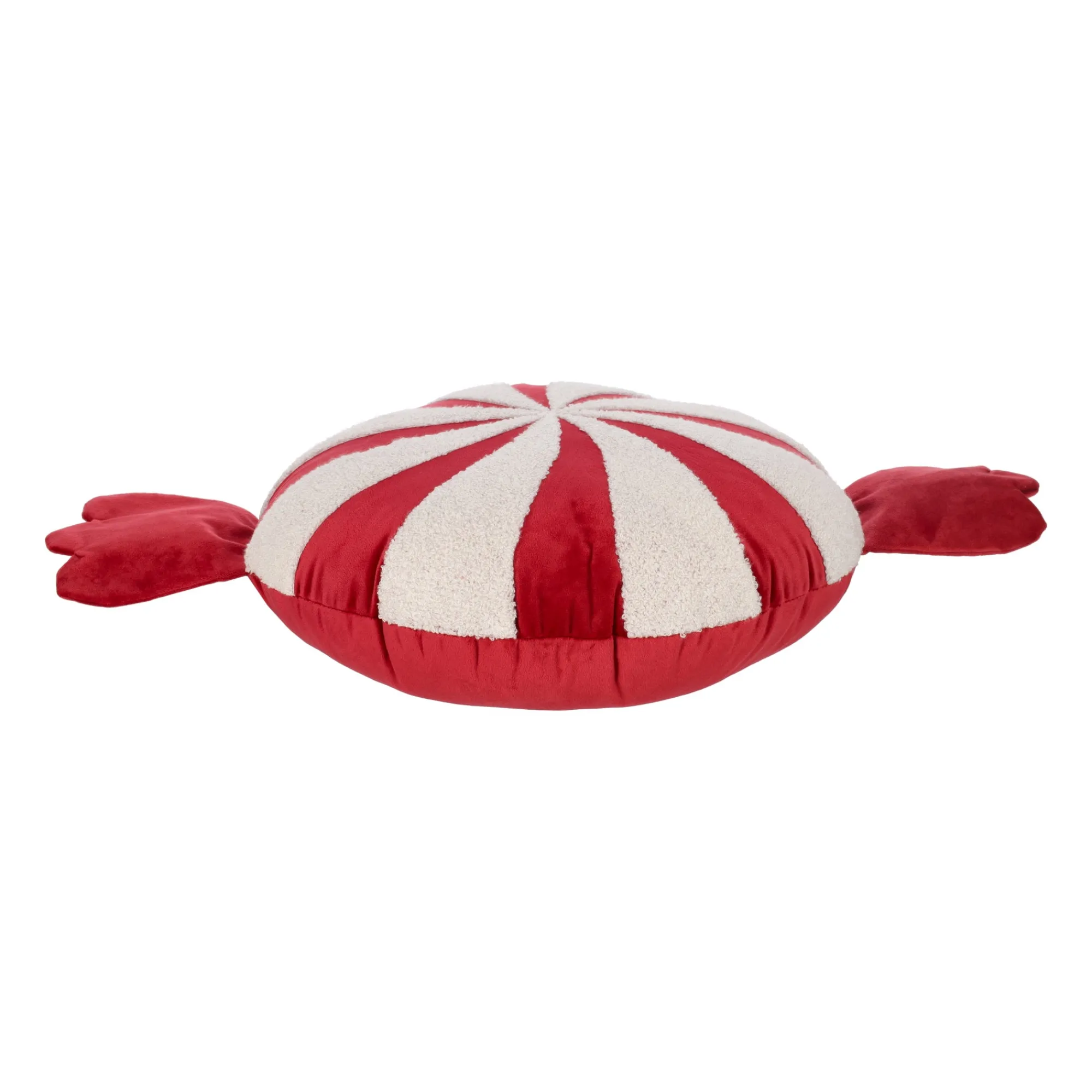 O'malley Kerstdecoratie>Kussen 38 cm candy rood wit