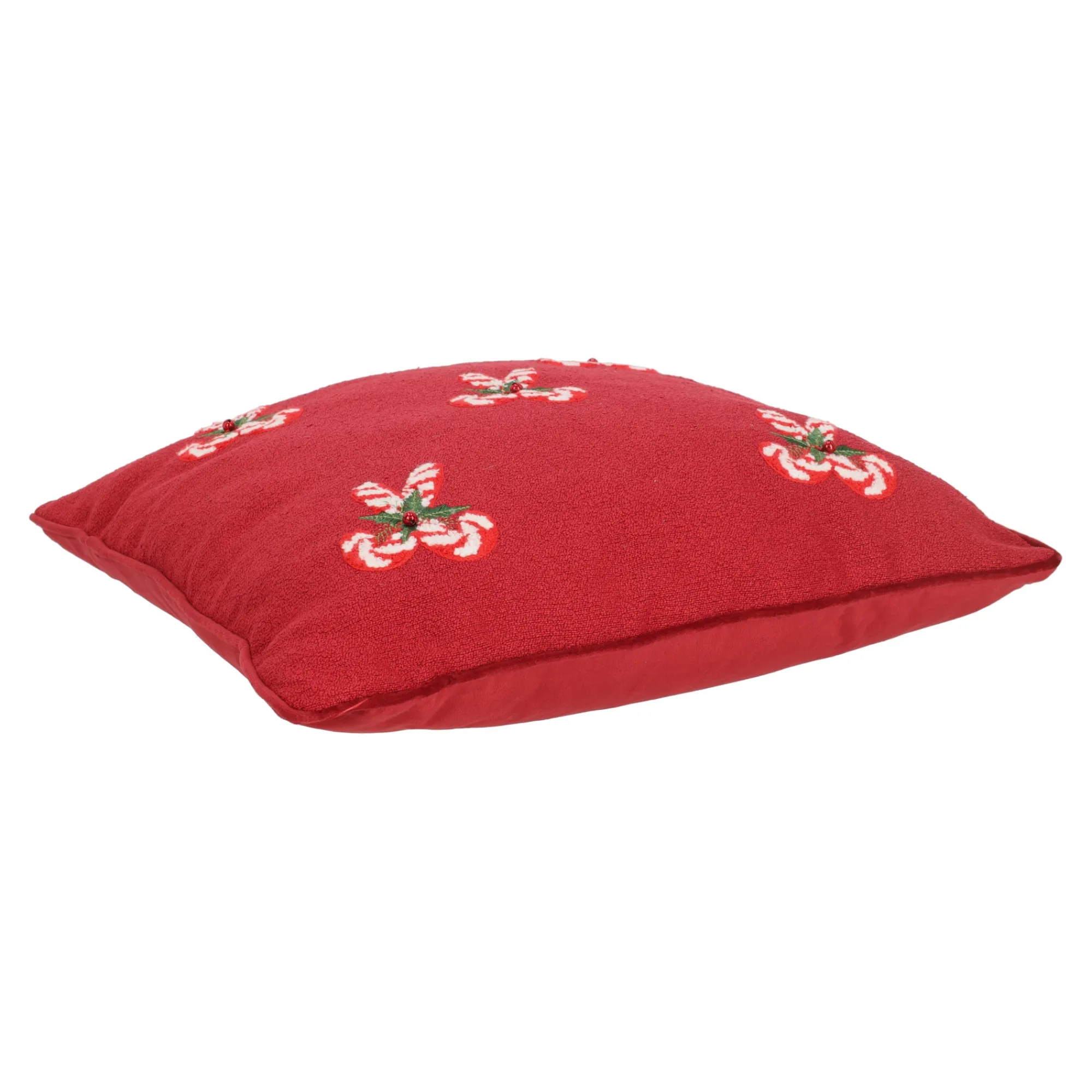O'malley Kerstdecoratie>Kussen candycane rood 45 x 45 cm