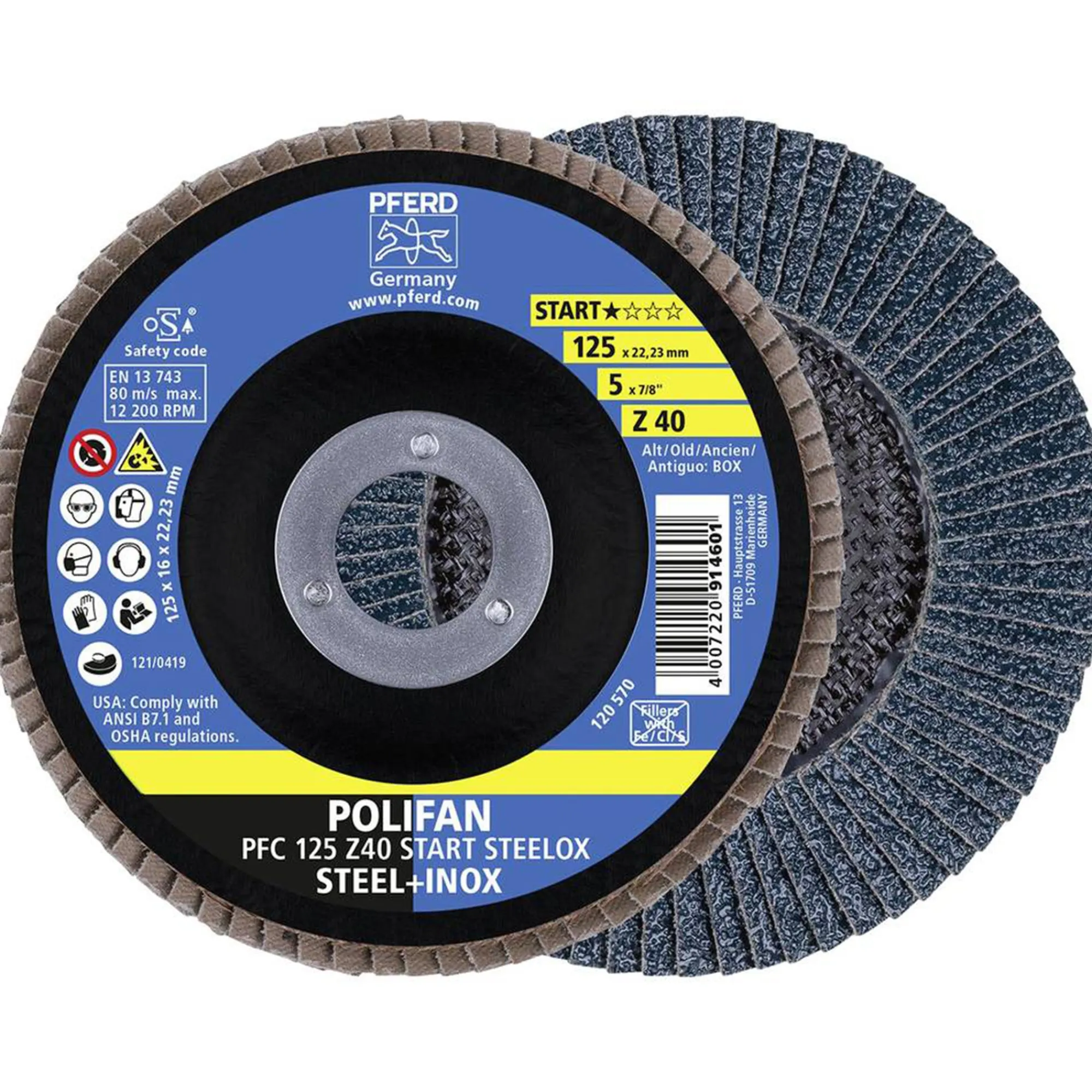 Pferd Toebehoren Elektrisch Gereedschap>Lamellenschijf PFC 125 Z40 Z-Box