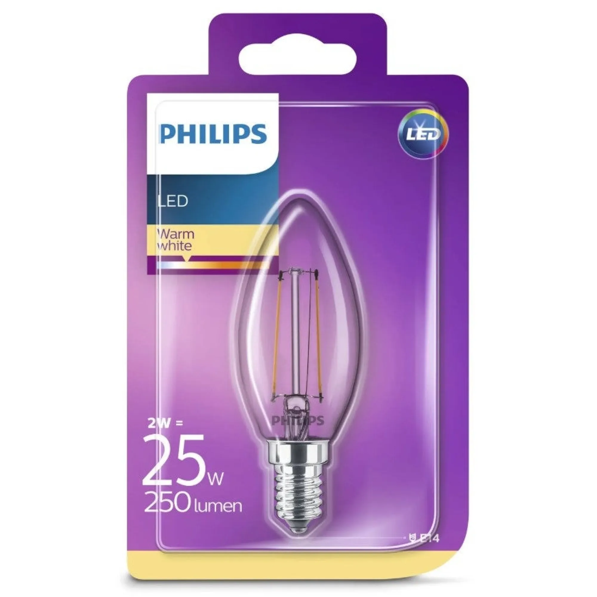 Philips Binnenverlichting>Lamp LED kaars deco 25W E14