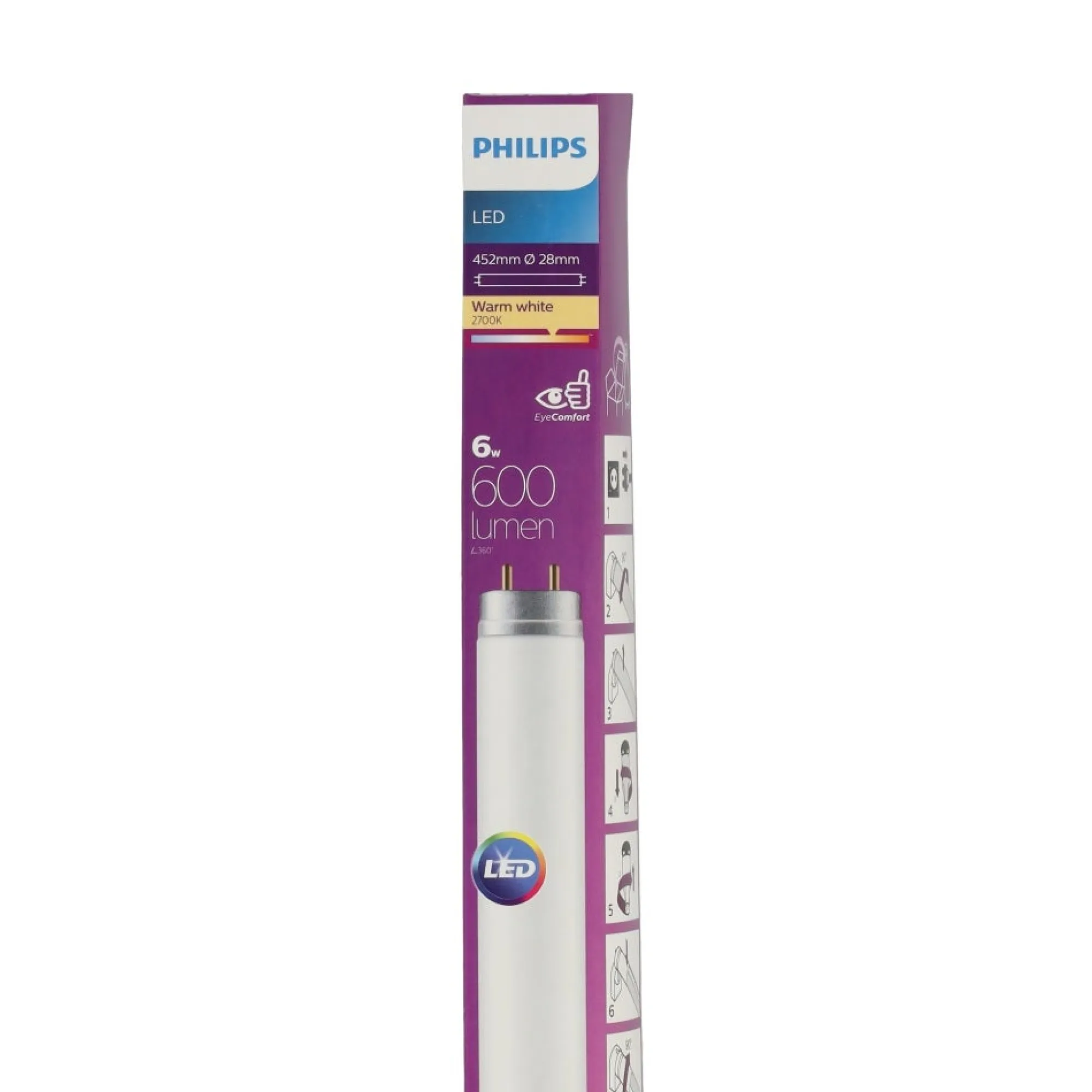 Philips Bouwlampen>Lamp LED T8 452 mm 6W